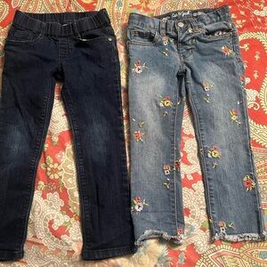 Dark and Light Blue Jeans Set girls cat & Jack/ Gymboree 4T